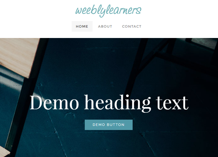 Menu and Logo are Block: Add Custom option in weebly theme