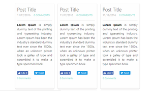 multi column blog layout in weebly website